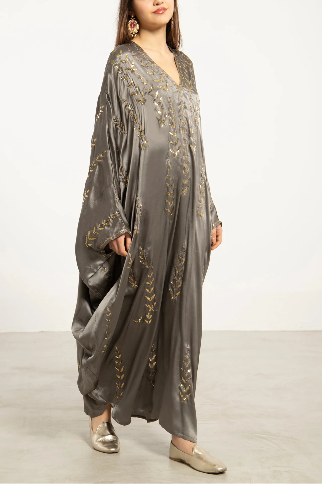 Carthage Silk Silver Tareq Dress